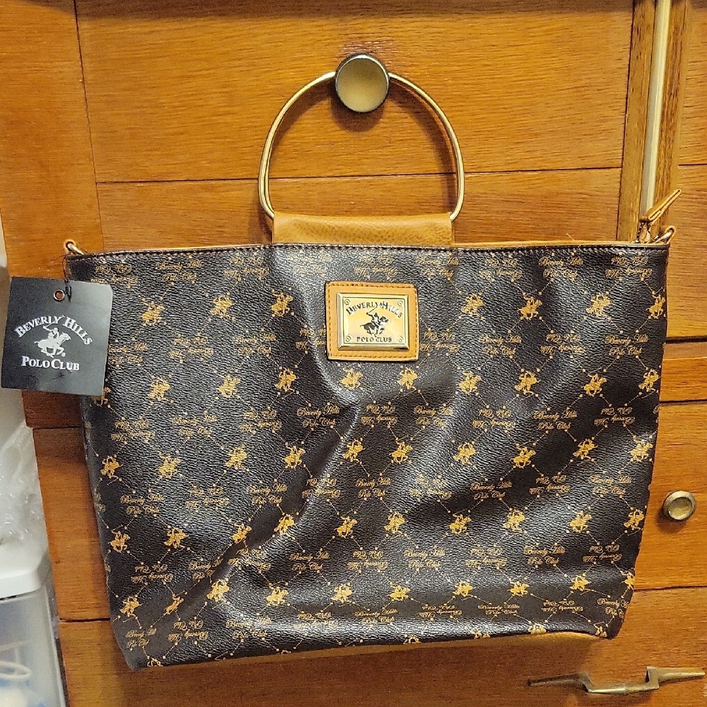Beverly Hills Polo Club Brown Tote Bag